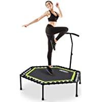 ONETWOFIT Trampolín- Trampolín Profesional Fitness de 48 Pulgadas a 51 Pulgadas con Mango Ajustable para Uso en…